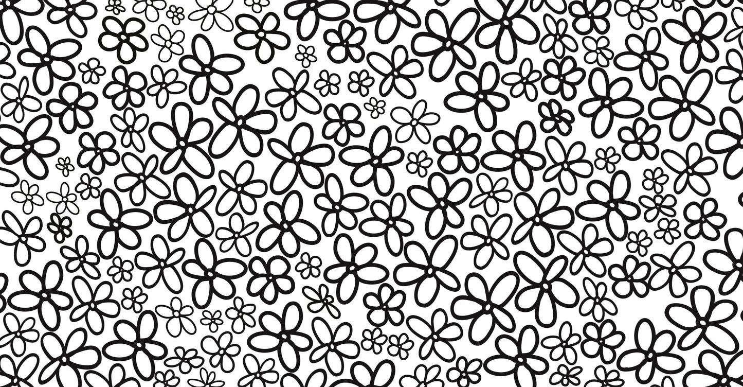black flowers