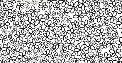 black flowers