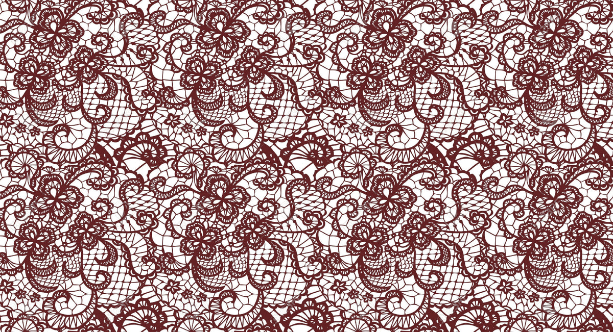 burgundy lace
